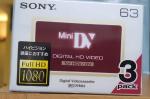 Sony  3dvm63hd  mini dv/dvcam/ hdv  cassette pak van 3 cassettes